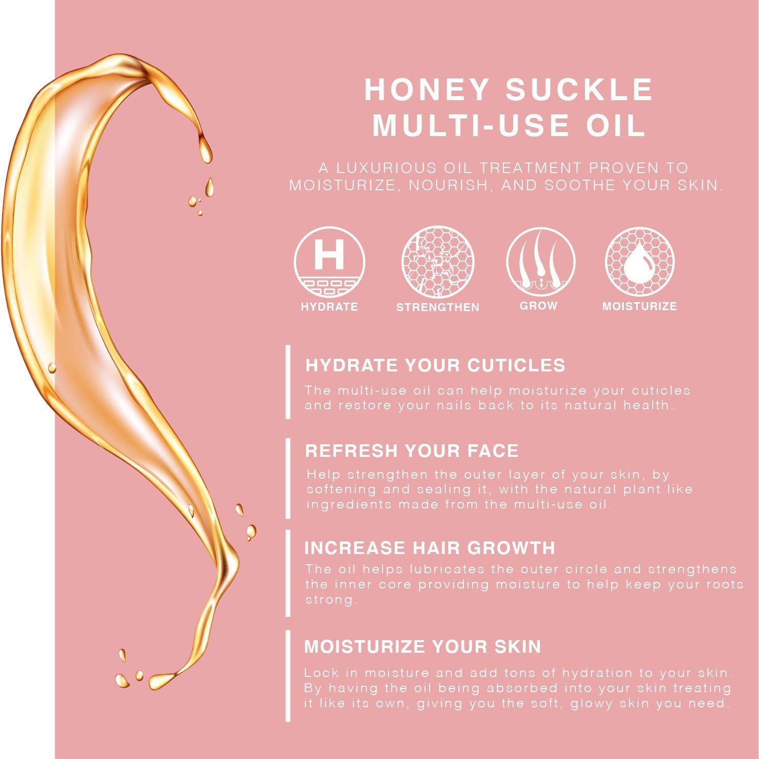 Dropper application of Beaute De Provence multi-use body oil