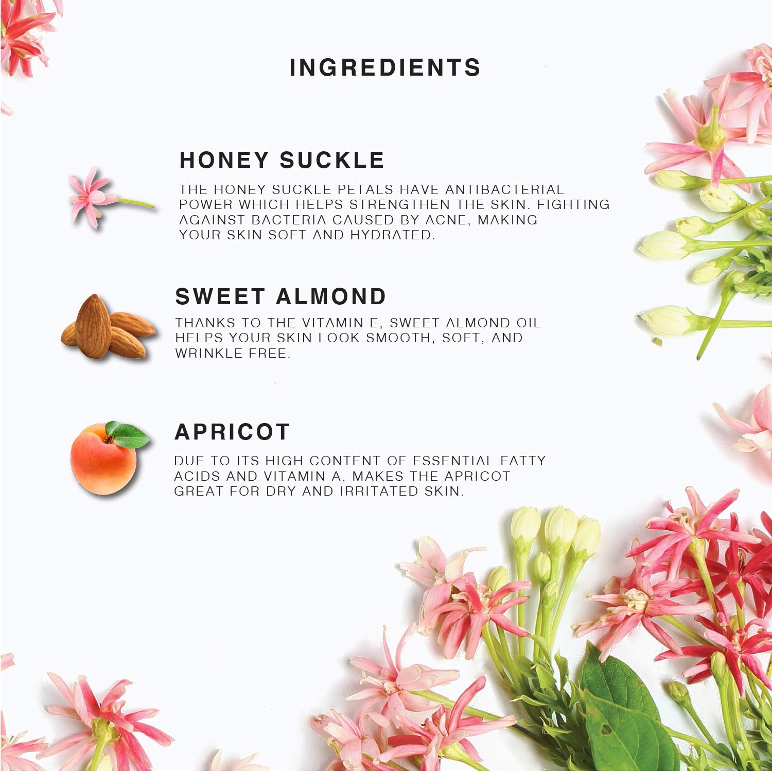 Texture demonstration of honeysuckle jasmine multi-use oil on skin