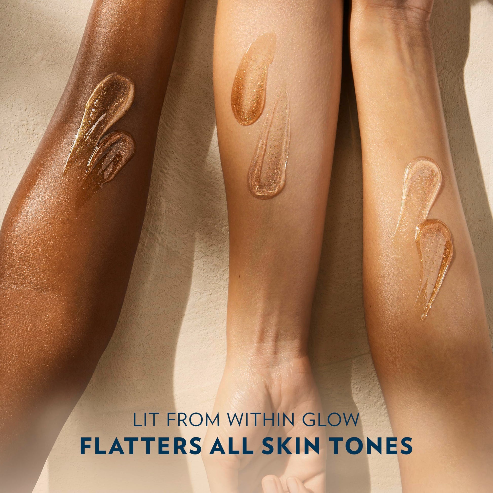 Vaseline Golden Hour Body Gel Oil ingredient highlights and benefits label