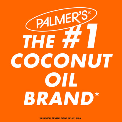 Side view of Palmers Coconut Oil Formula 8.5 fluid ounce bottle