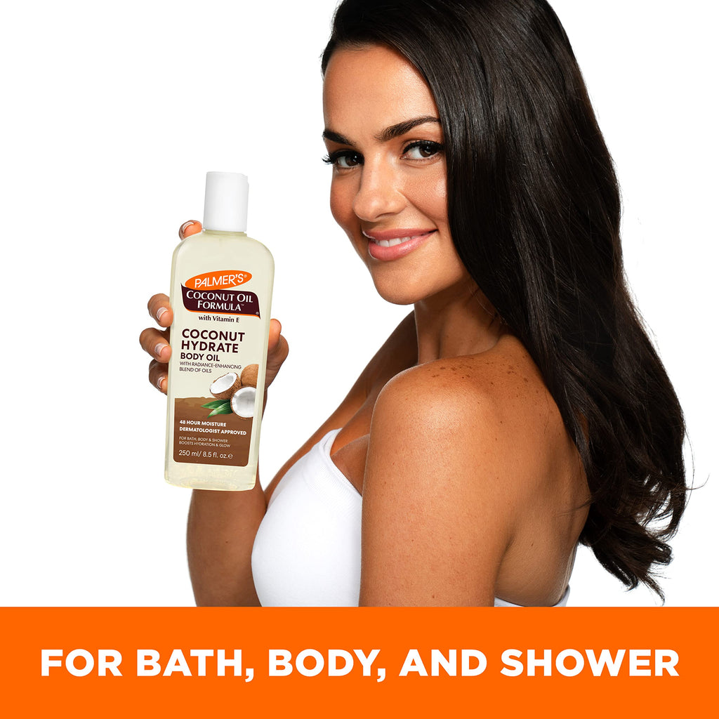 Palmer's Coconut Oil Formula Body Oil packaging overview