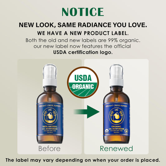 Ancient Greek Remedy organic moisturizer application