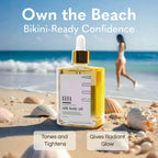 Goda Silk Body Oil application on skin showing glow