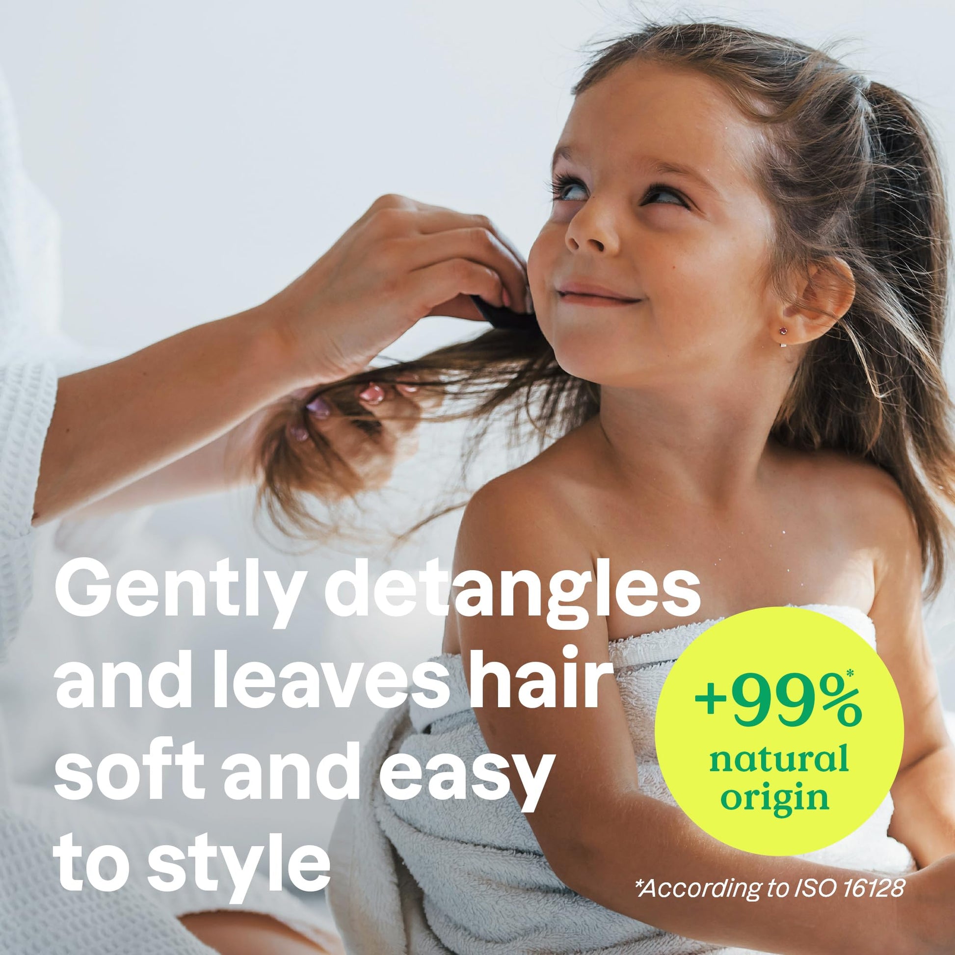 ATTITUDE rinse free leave in detangling spray for children side view showcasing packaging details
