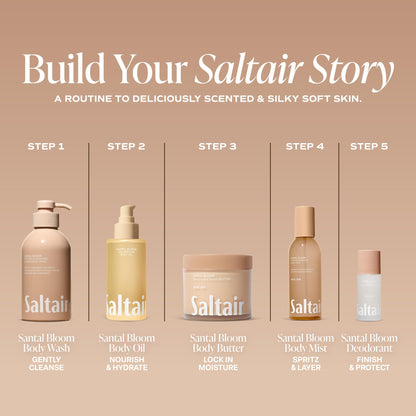Set of Saltair body care products including santal oil