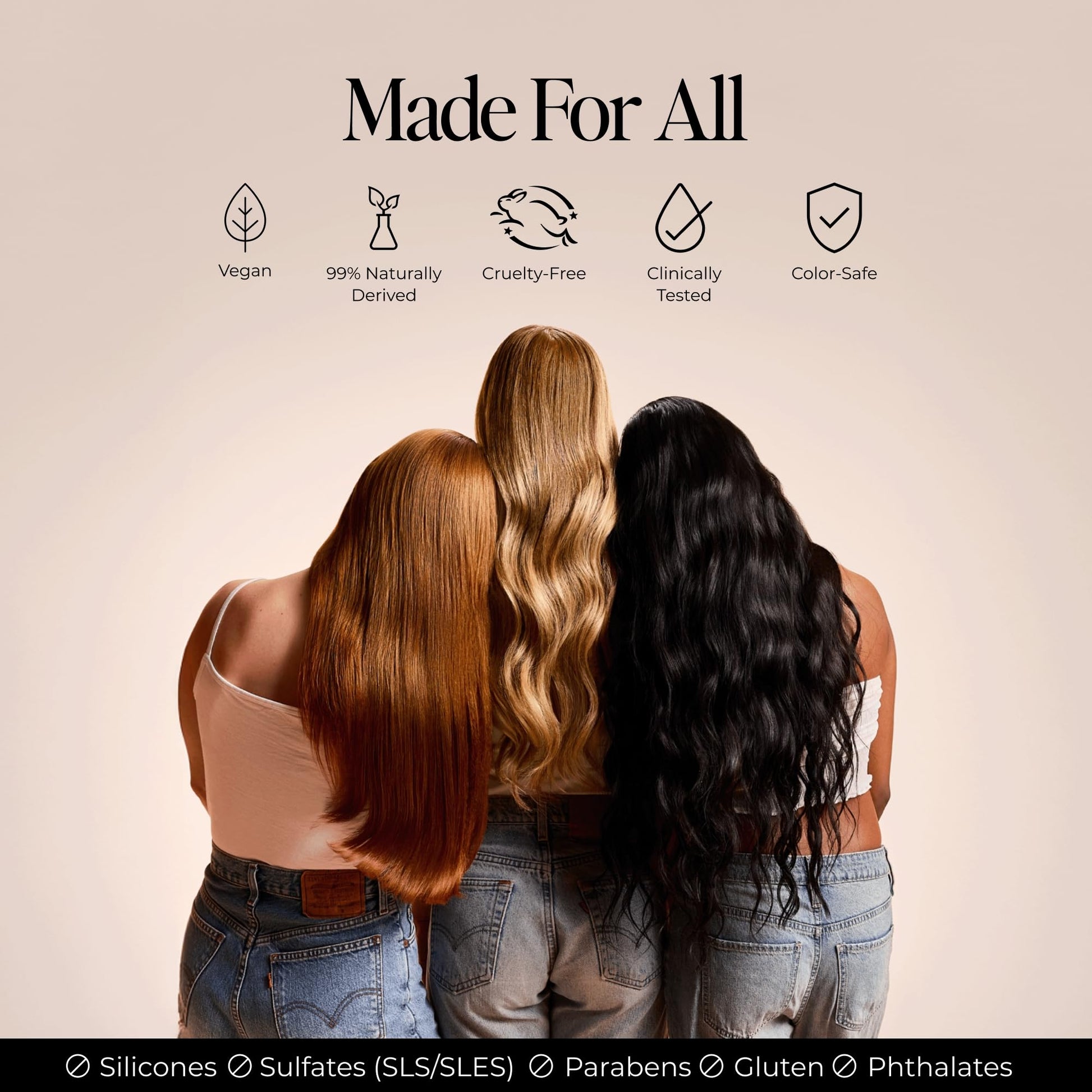 LolaVie glossing treatment bottle for color safe hair care routines