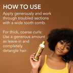 Creme Of Nature Pure Honey Knot Away Leave In Detangler styled curly hair results