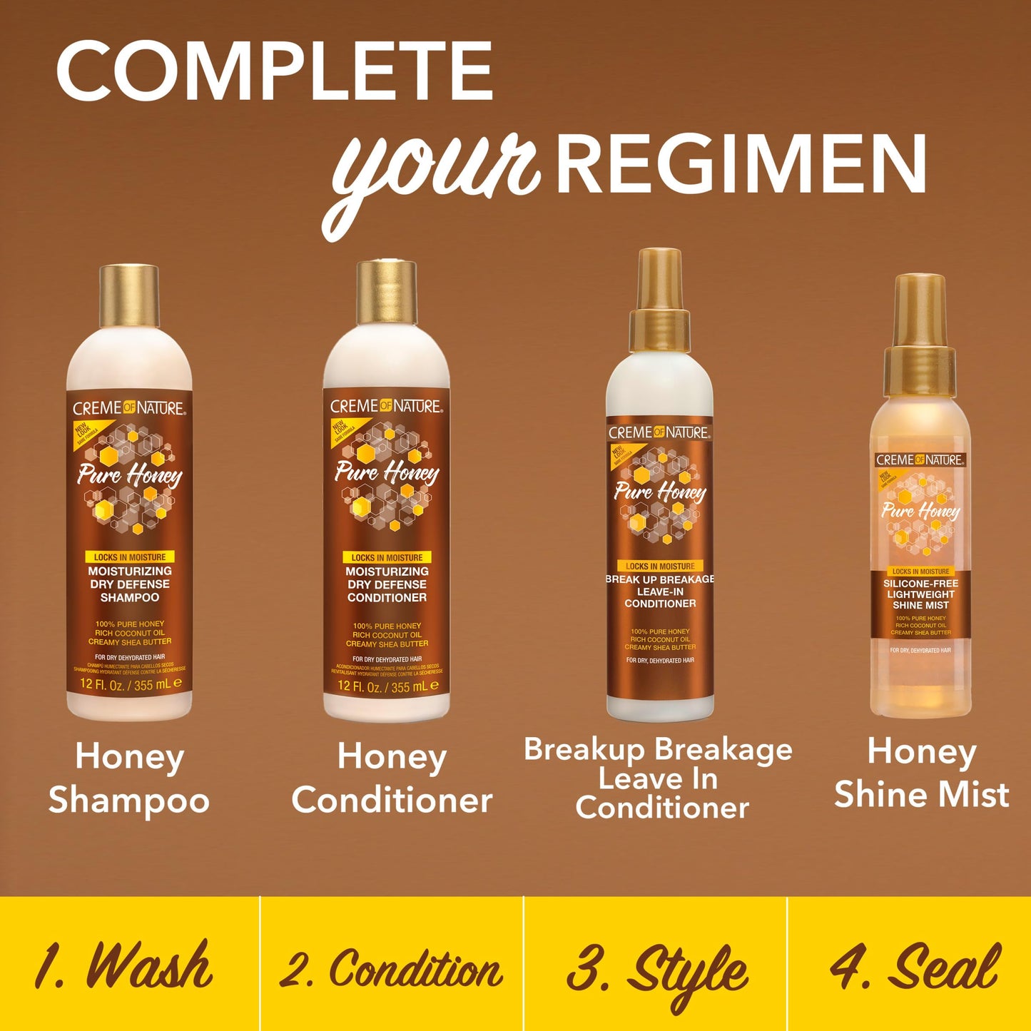 Natural honey and shea butter enriched leave in hair lotion for frizz control