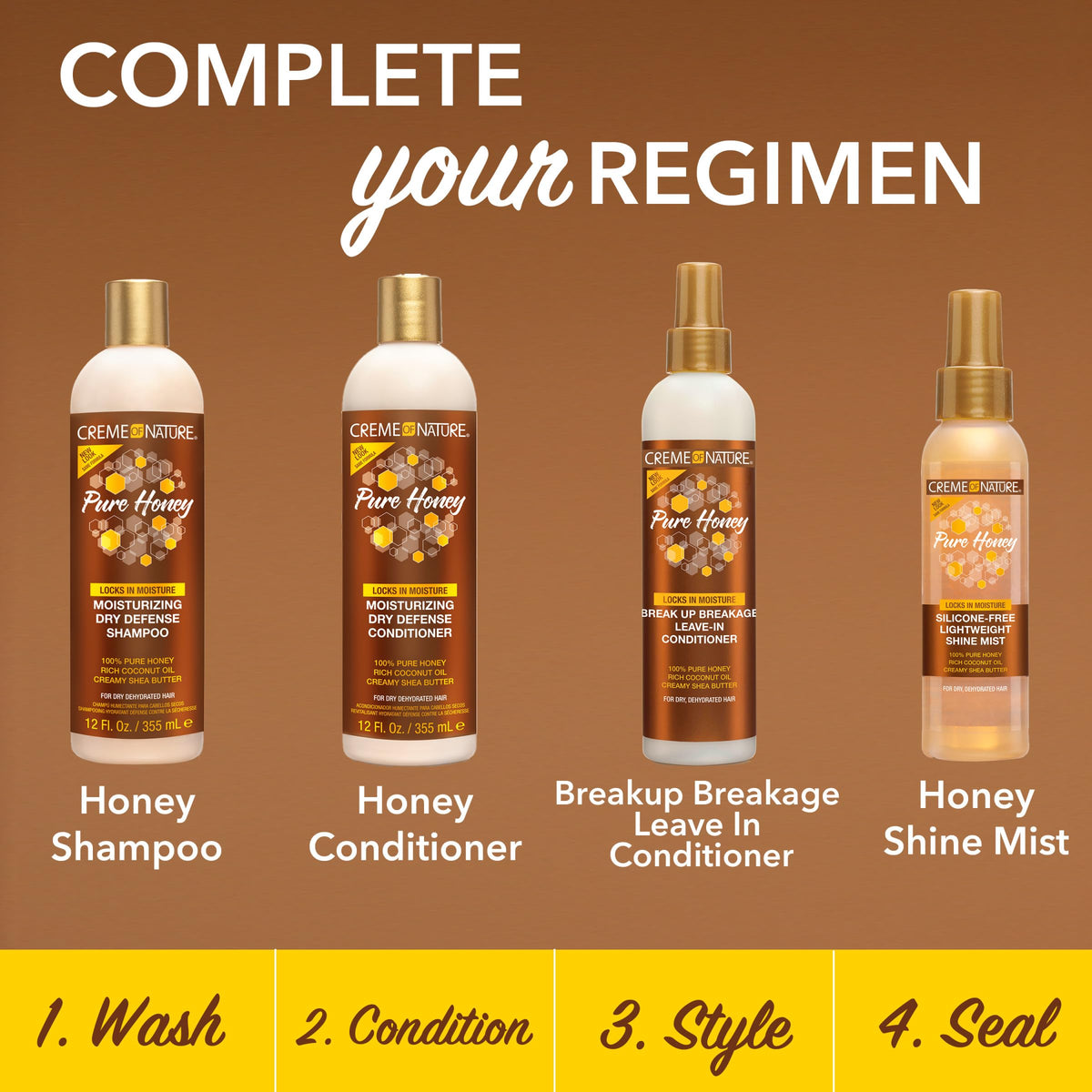 Creme Of Nature Pure Honey Knot Away Leave In Detangler product group packaging