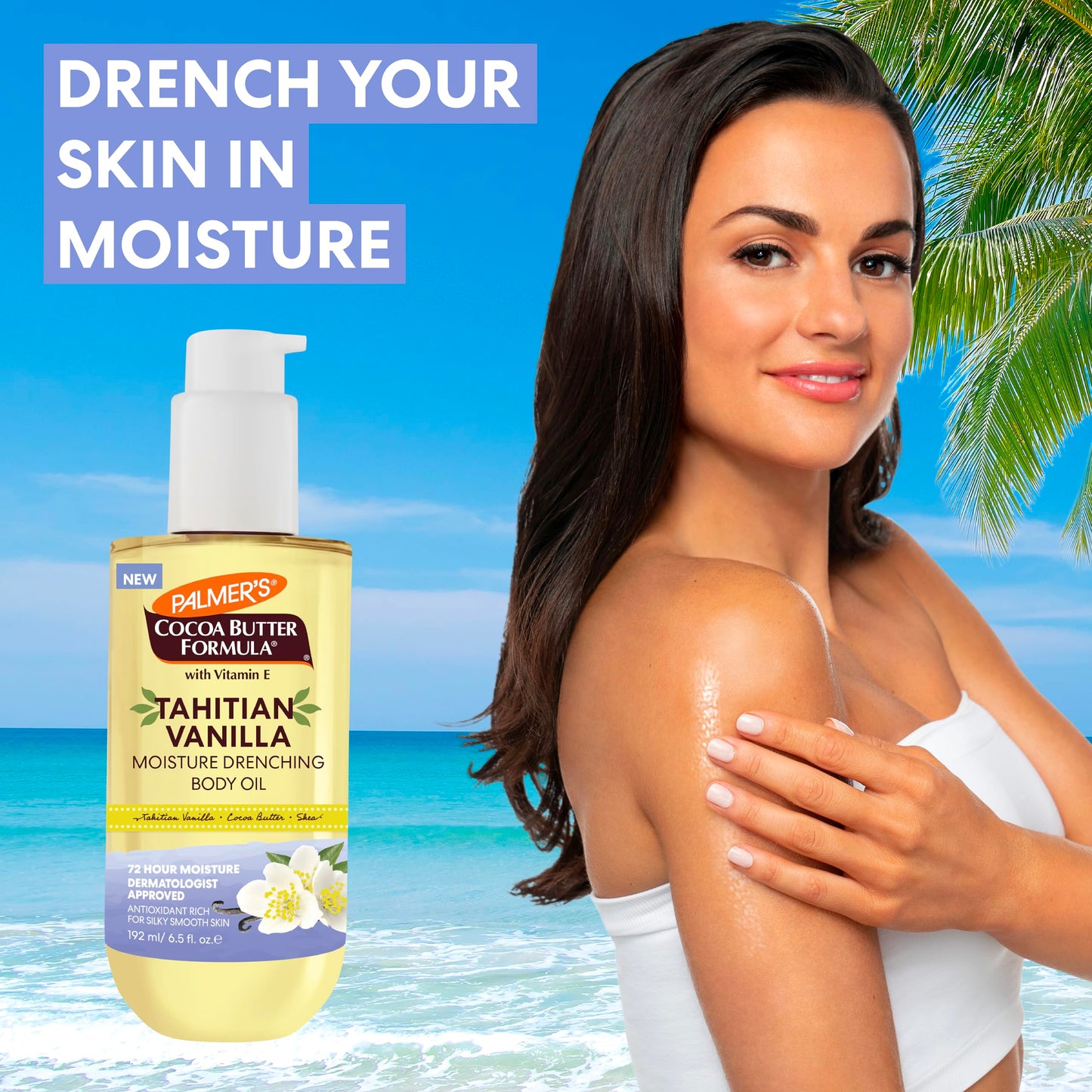 Palmer's body oil 6.5 fluid ounce bottle packaging