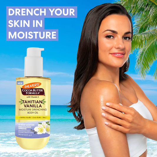 Palmer's body oil 6.5 fluid ounce bottle packaging