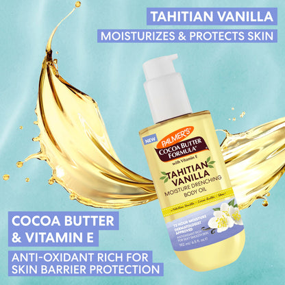 Palmer's Cocoa Butter Formula oil texture demonstration