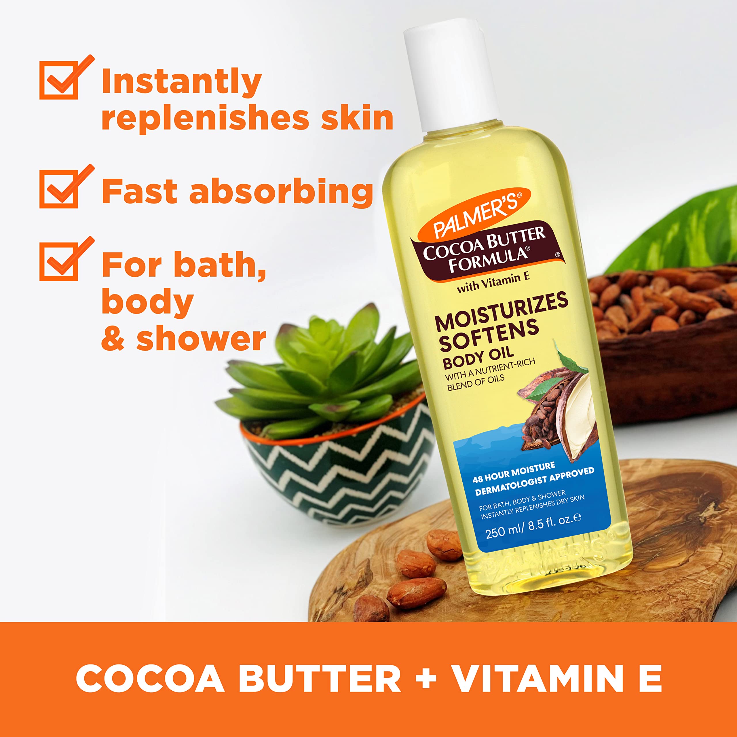 Palmer's Cocoa Butter Body Oil 8.5 fluid ounces packaging