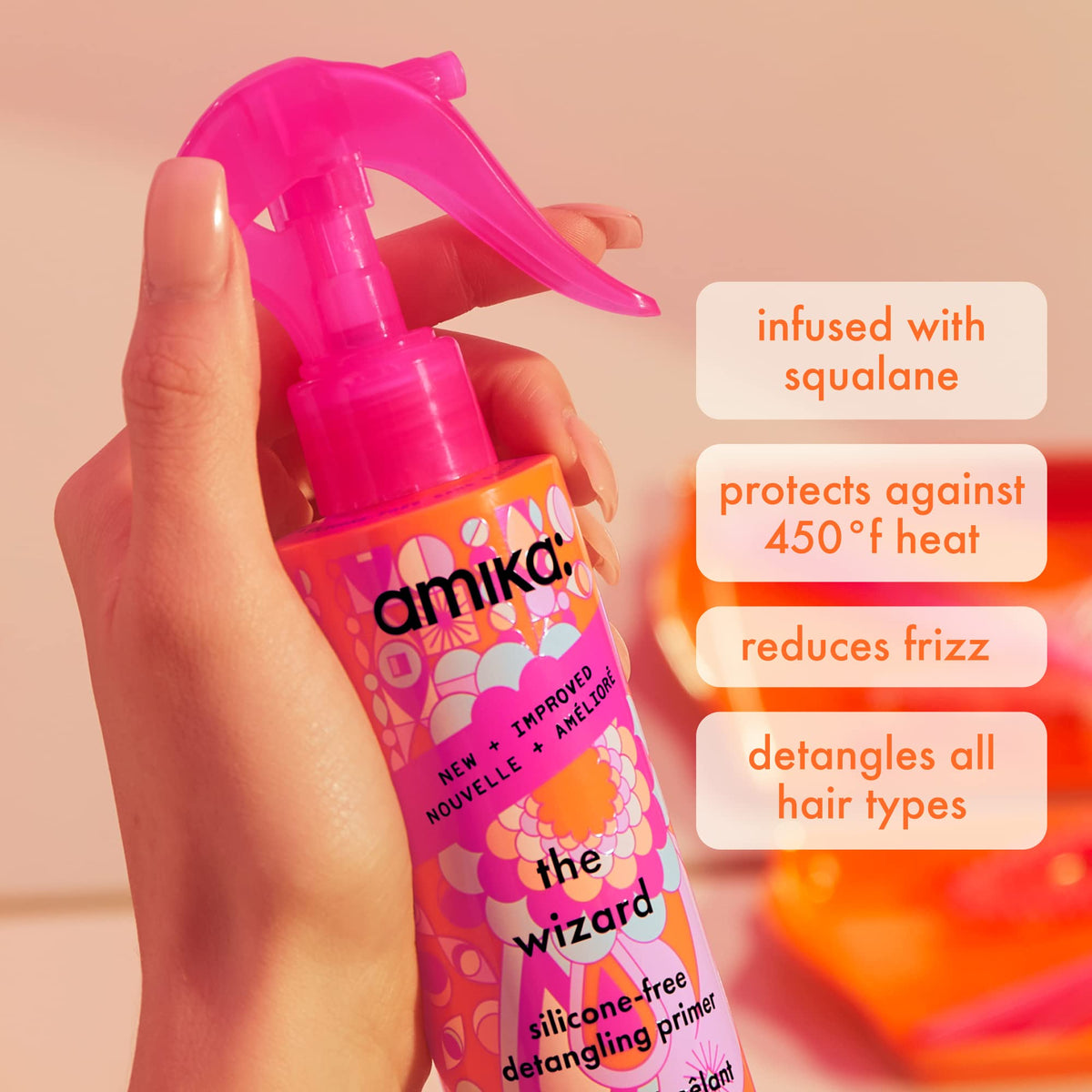 Amika silicone free hair primer back label ingredients