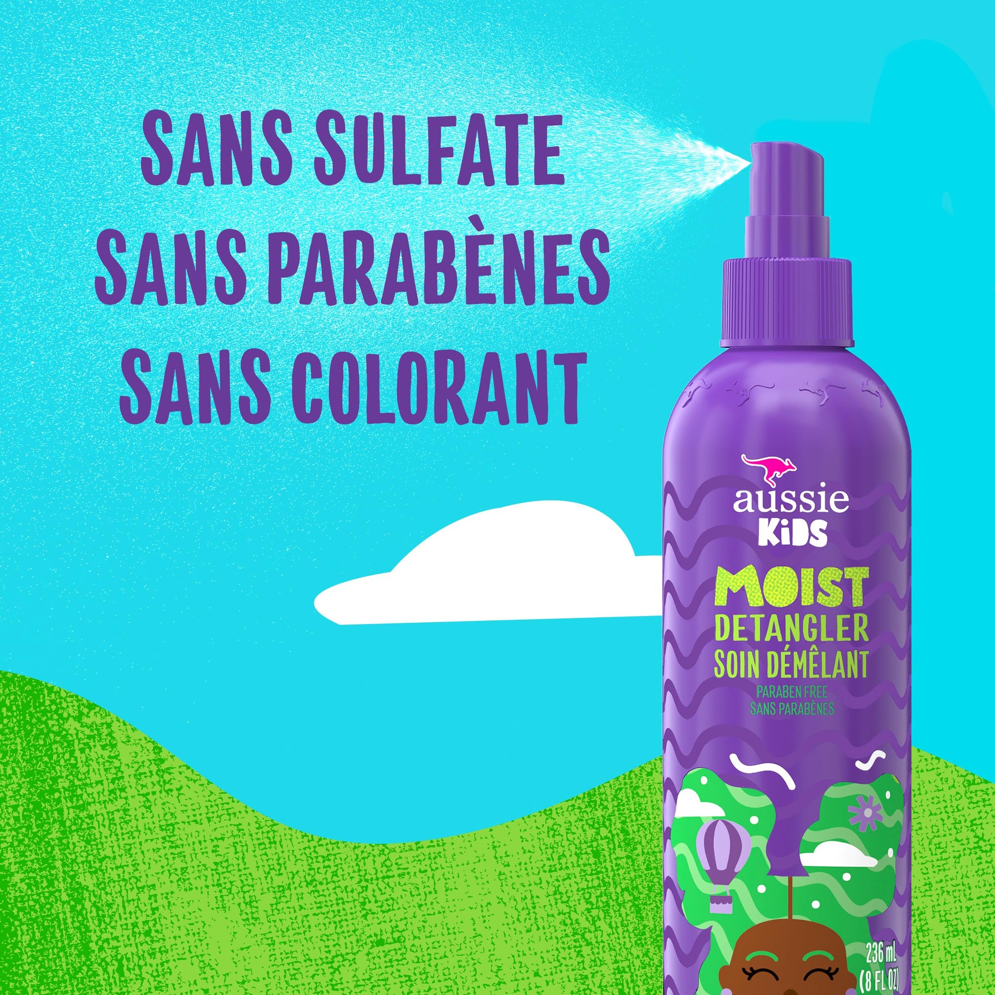 Imported Aussie kids hair smoothing and conditioning spray