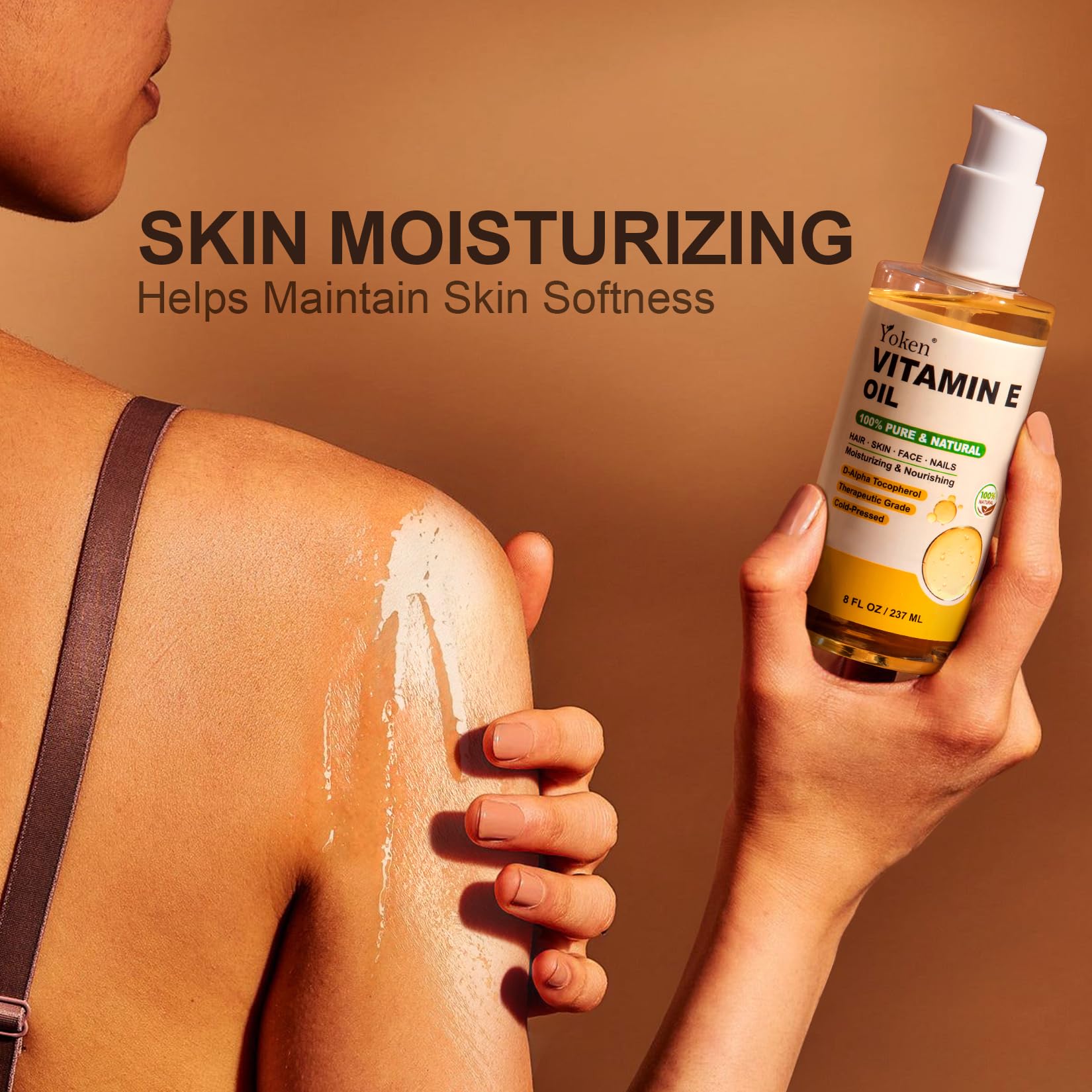 Natural Yoken Vitamin E Oil for body and skincare