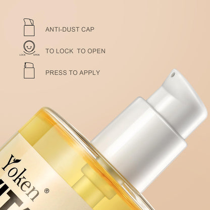 Cold pressed Yoken Vitamin E Oil texture
