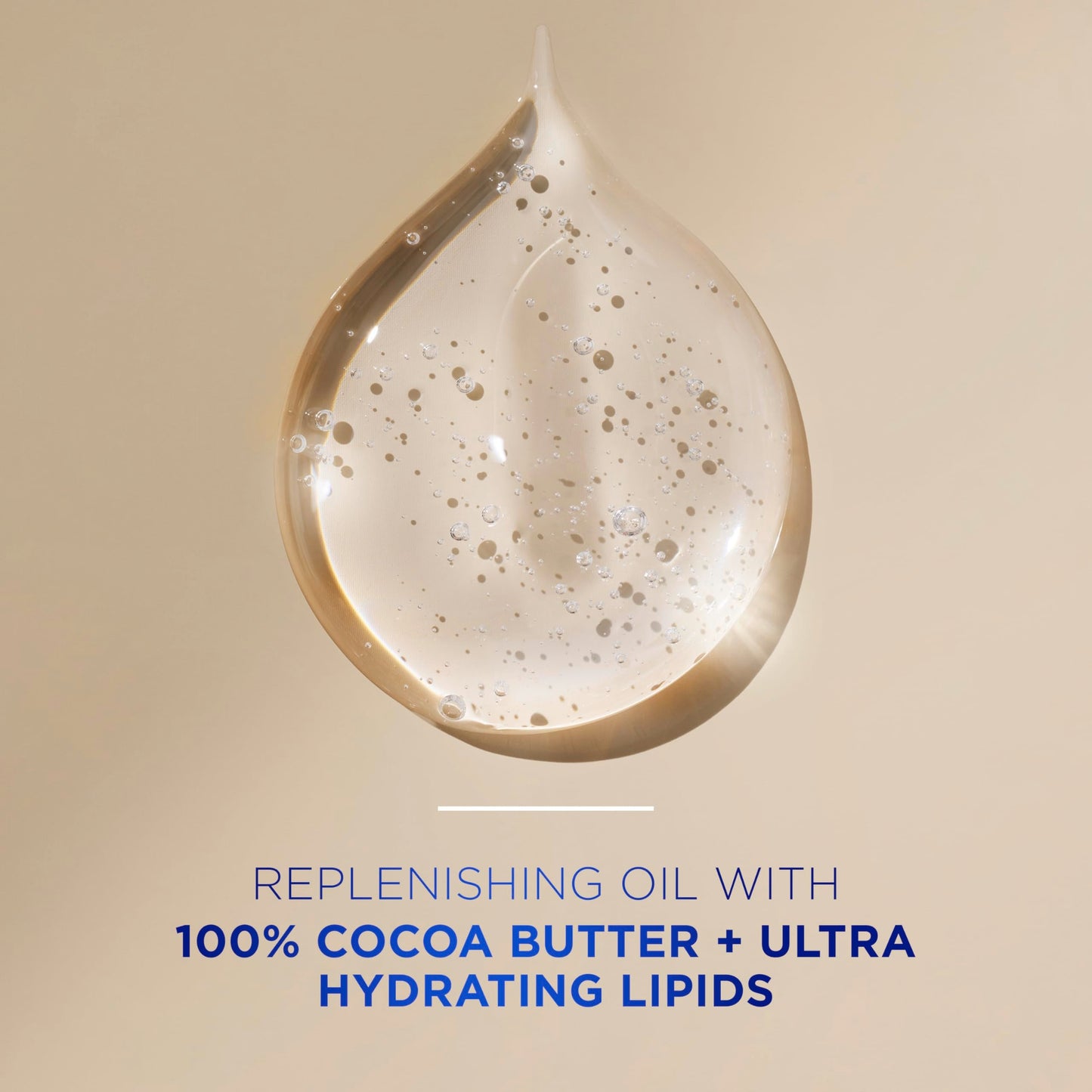 Side profile of Vaseline Intensive Care body oil bottle