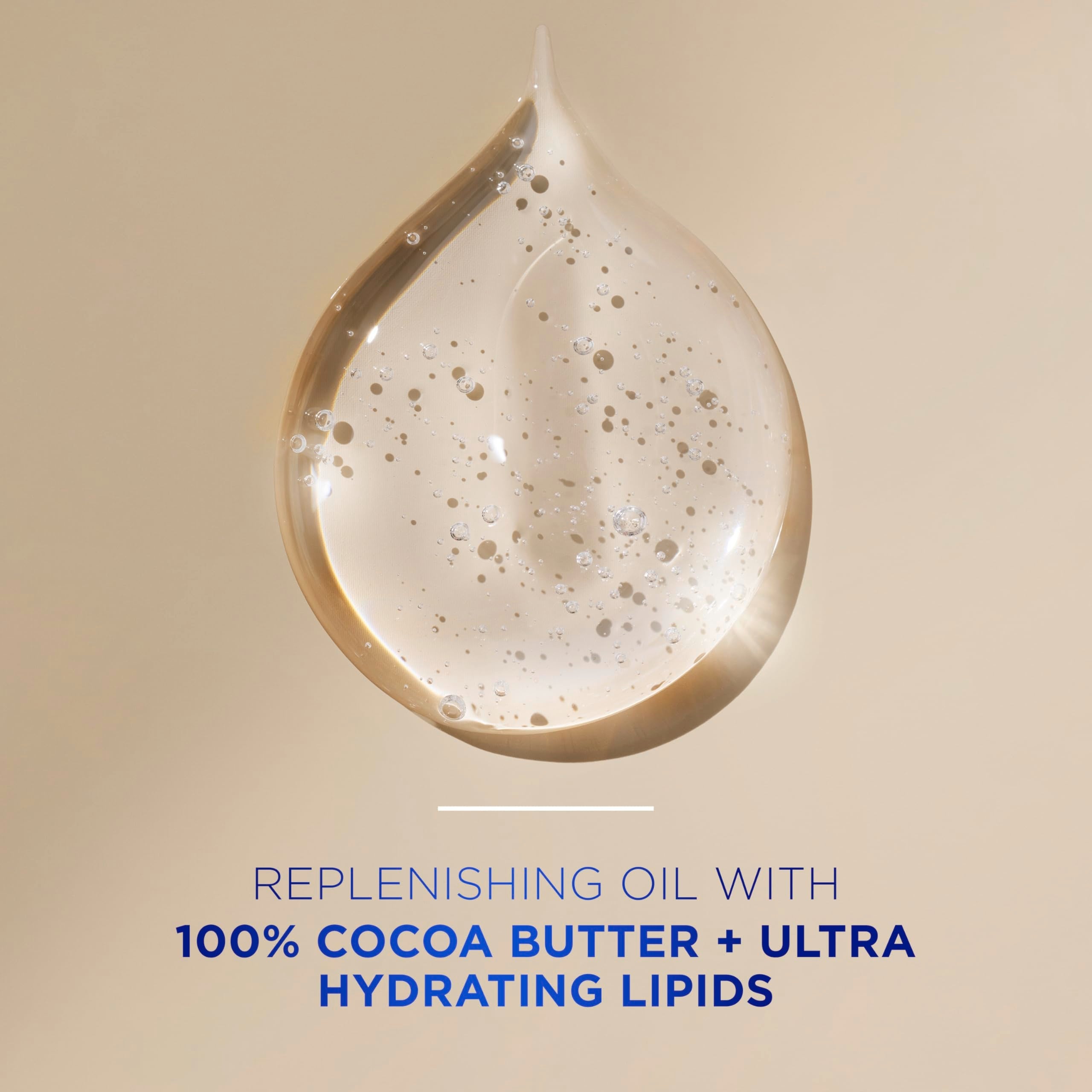 Side profile of Vaseline Intensive Care body oil bottle