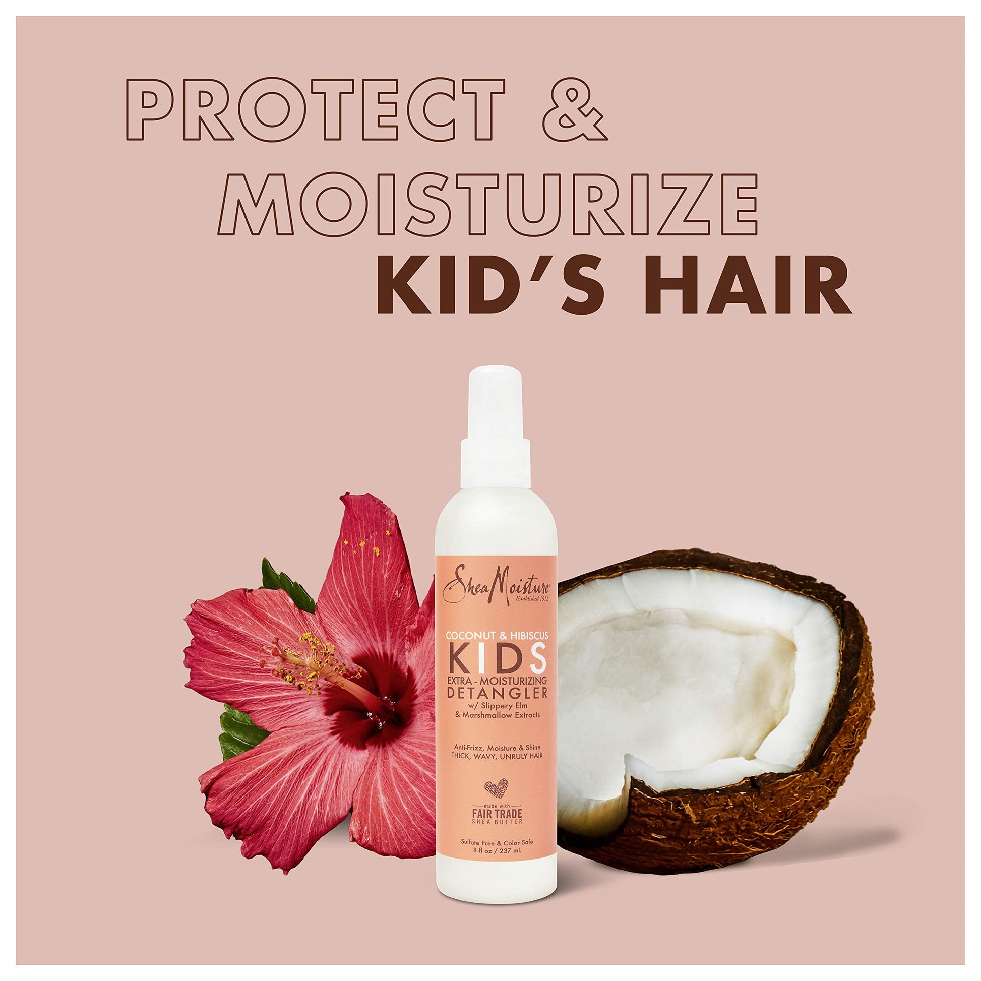 Authentic USA imported SheaMoisture eight ounce spray bottle for daily thick wavy hair maintenance