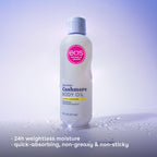 Eos cashmere body oil texture and sheen on skin