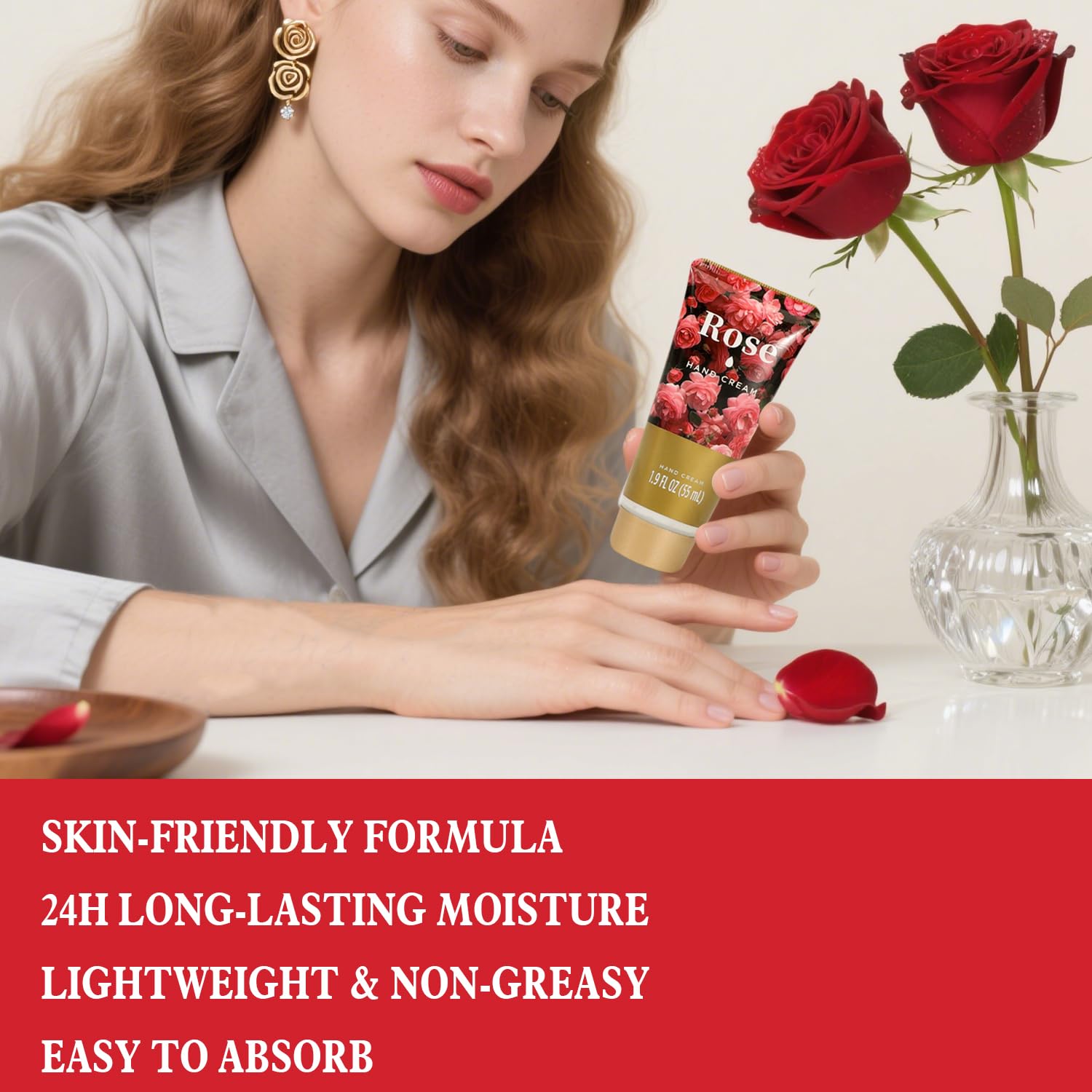 Detailed view of the Spa Luxetique high heel gift container