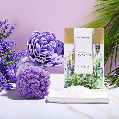 Decorative fabric box included with Spa Luxetique kit