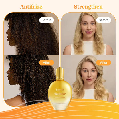 Easywell hair perfume being sprayed on woman hair for demonstration