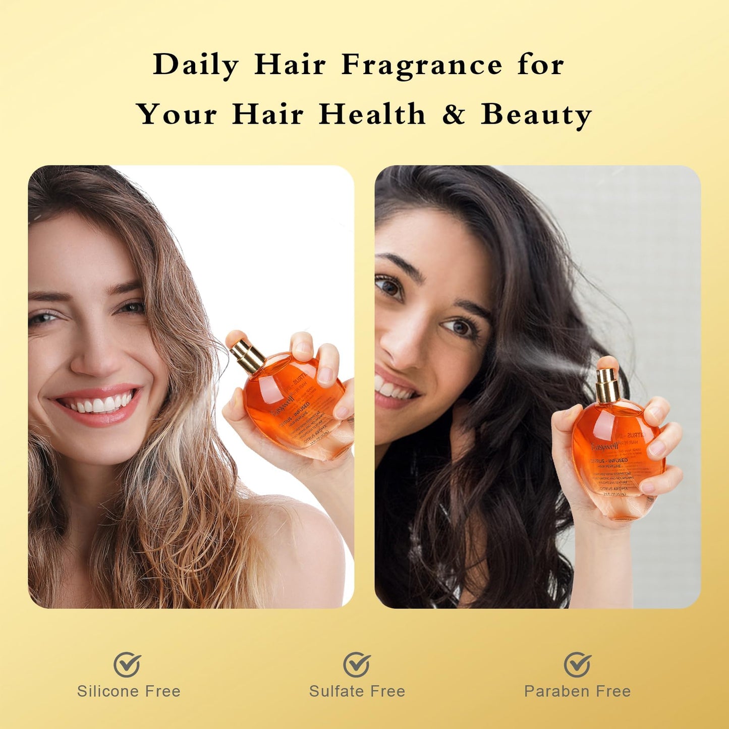 Easywell hair perfume bottle inside a handbag for travel