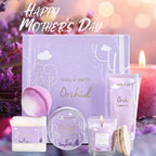 Body And Earth Orchid Spa Gift Set contents layout