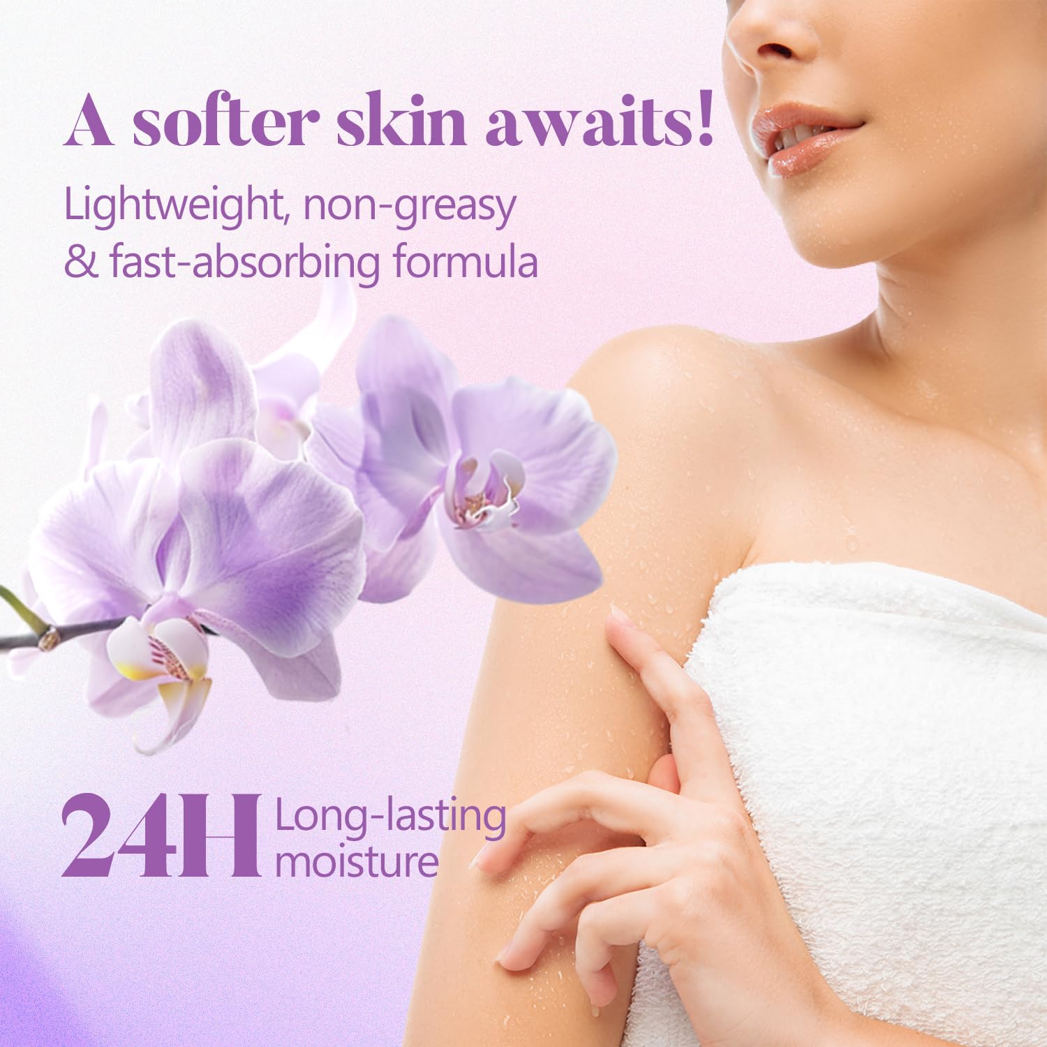Body & Earth gift set purple packaging