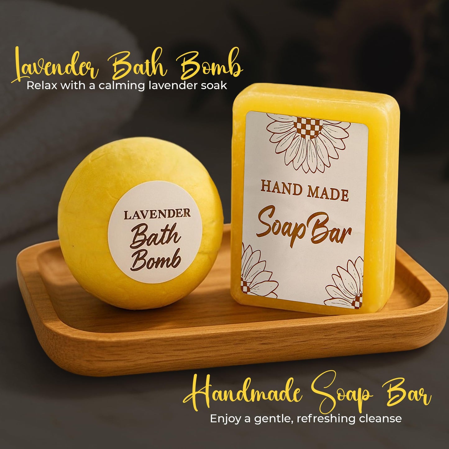 Detailed shot of the face roller and self care bath essentials