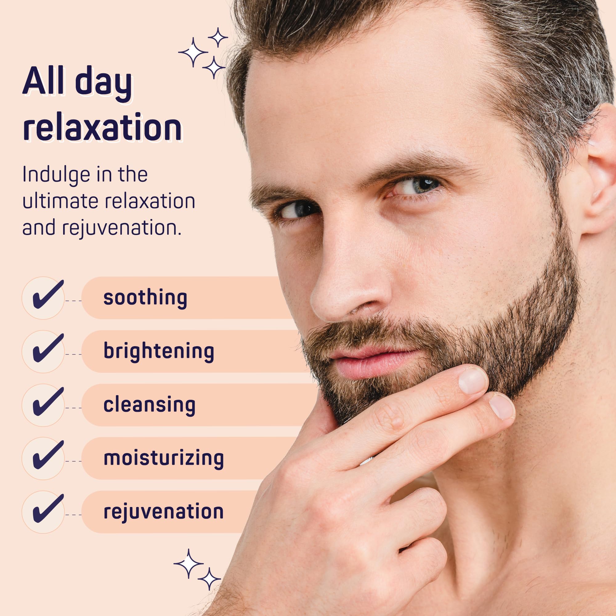 Detailed view of SpaLife men's aromatherapy bath set
