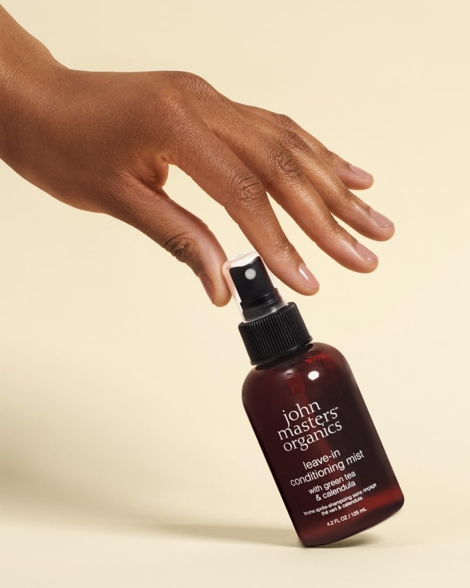 Top view of John Masters Organics hair spray nozzle