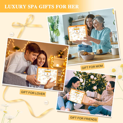 Hsoeixl skincare gift set arranged for a spa experience