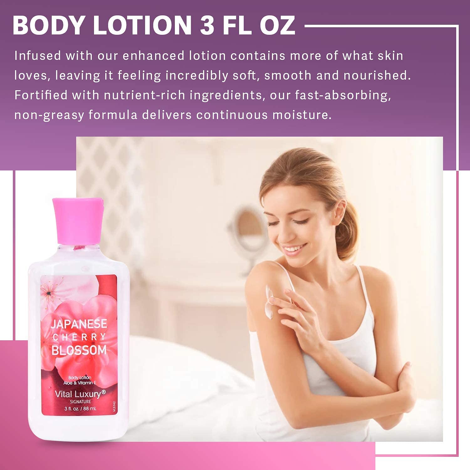 Vital Luxury Japanese Cherry Blossom fragrance mist spray.