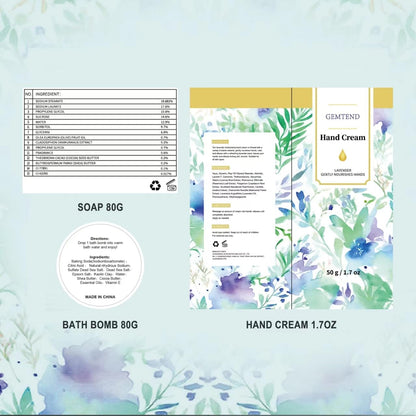 GEMTEND authentic imported women wellness gift set arranged neatly together