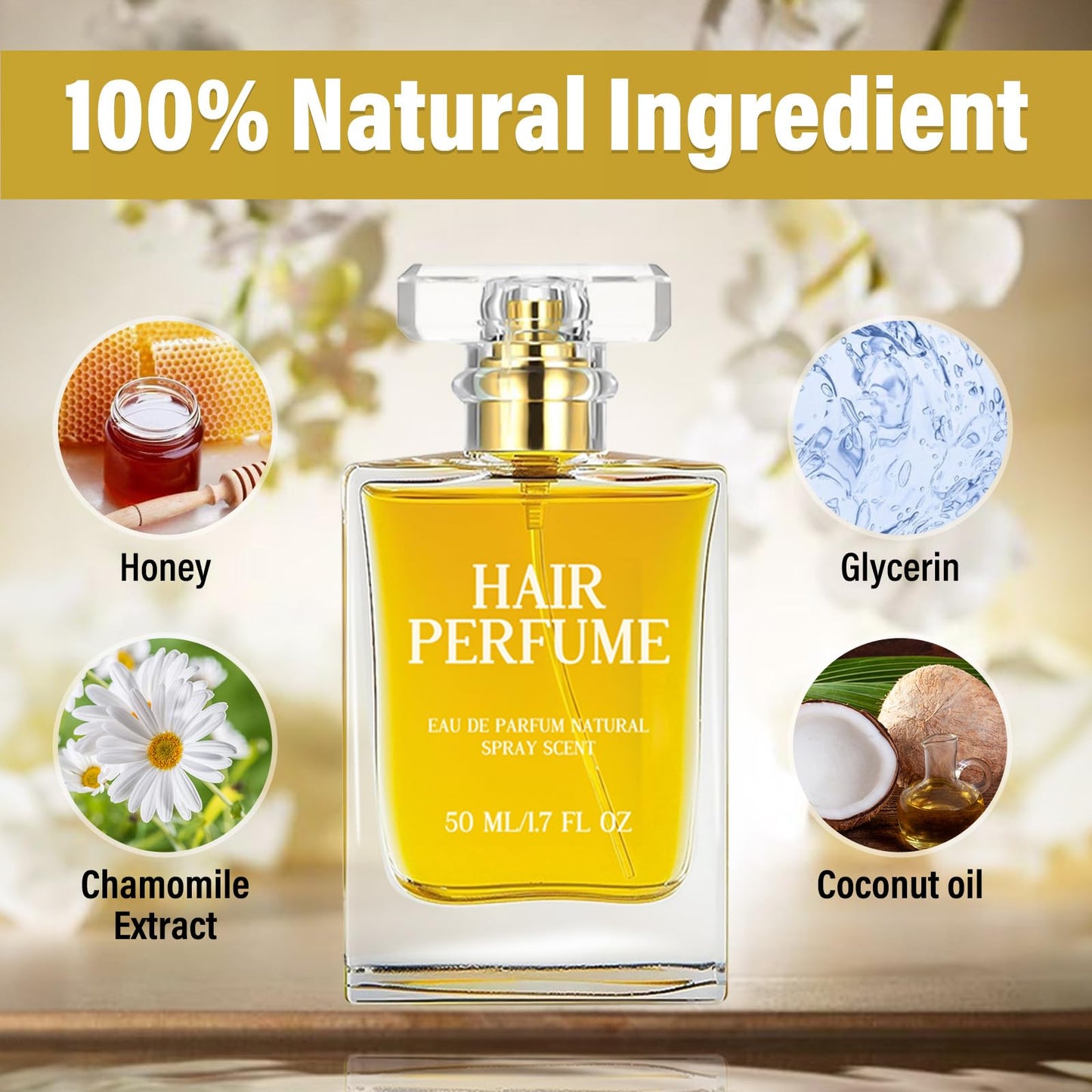 Hajoyful anti frizz nourishing hair mist bottle