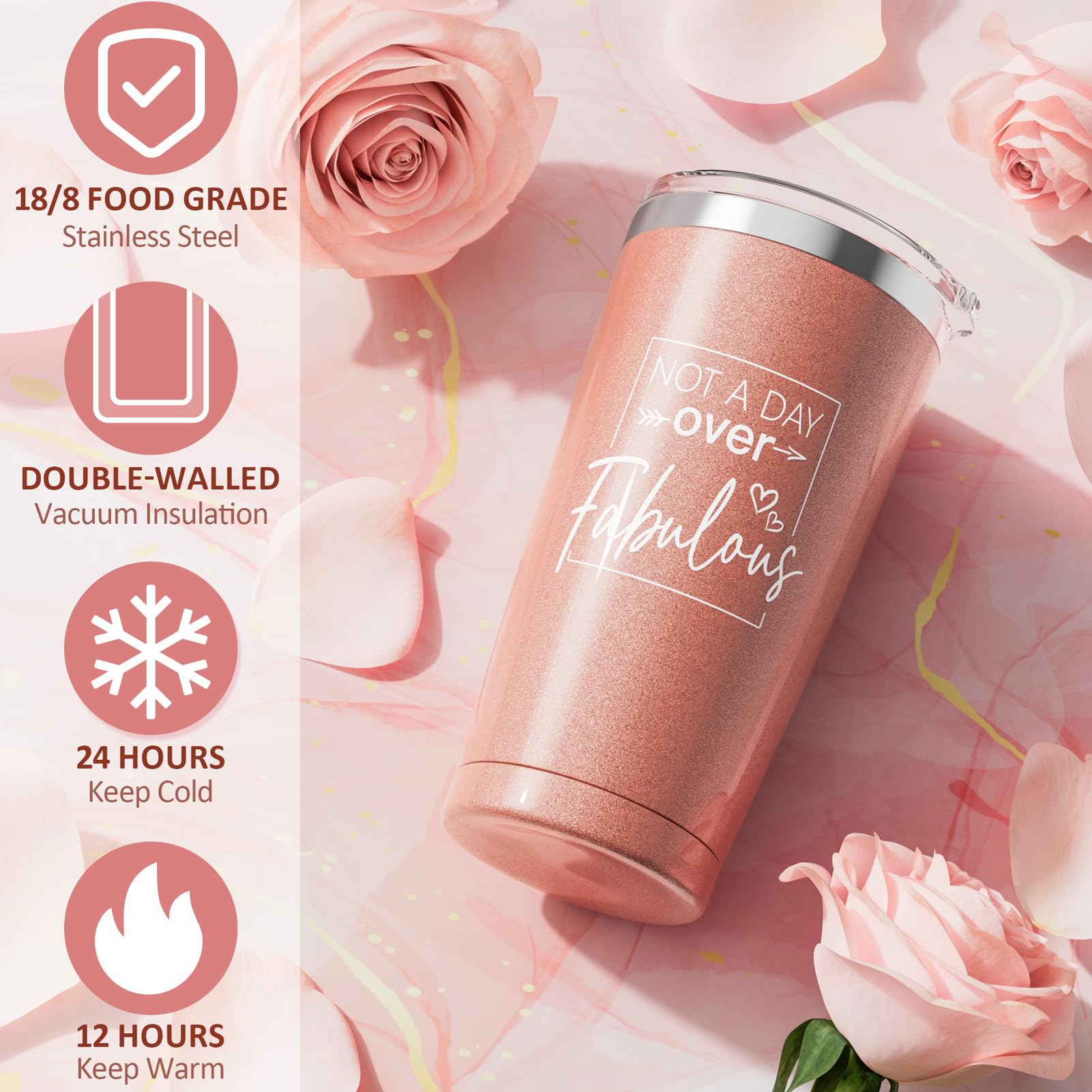 MAYICIVO rose scented soy wax candle close up showing clean burning premium wax blend