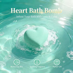 Relaxing bath bomb positioned beside the gift box layout