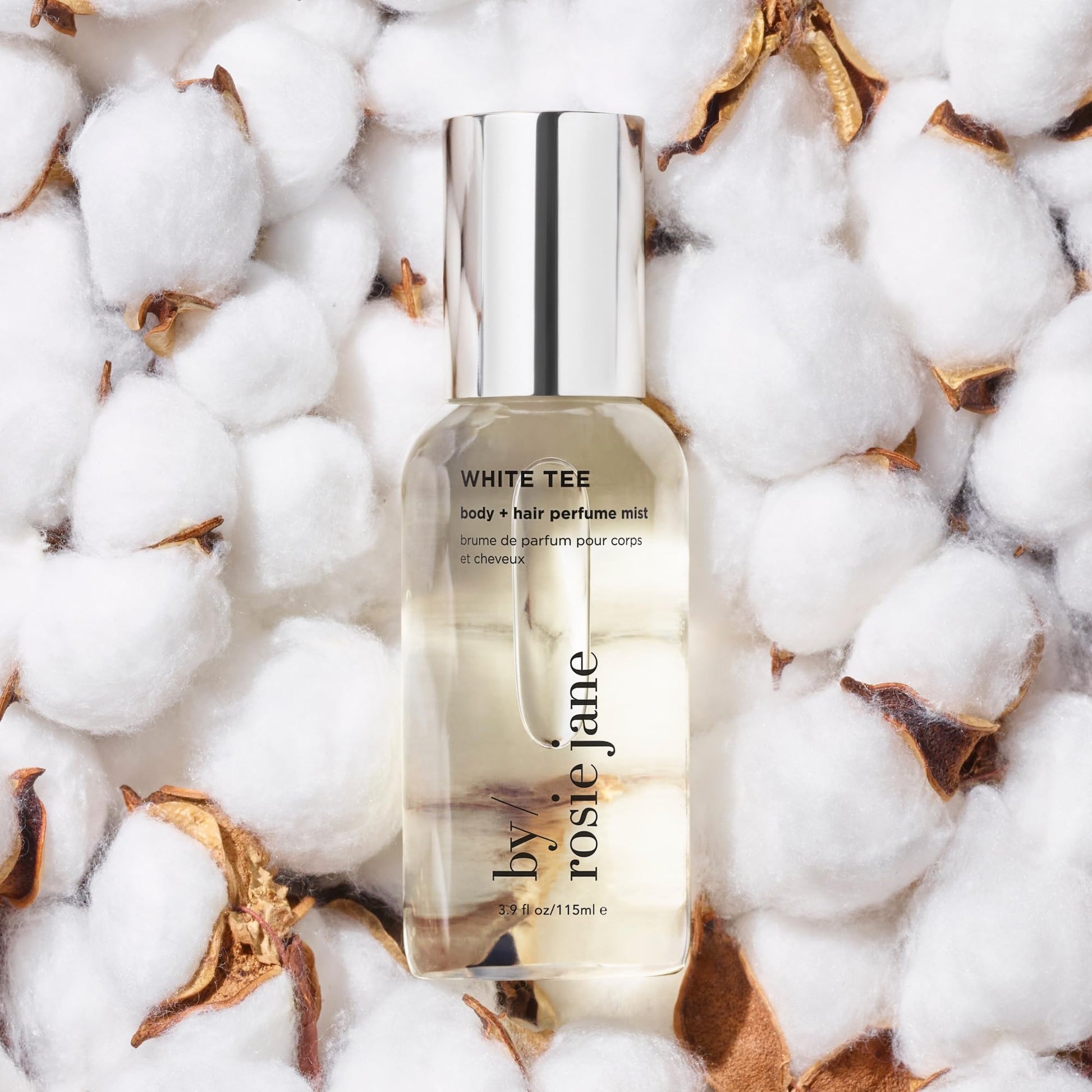 By Rosie Jane White Tee perfume mist branding and packaging