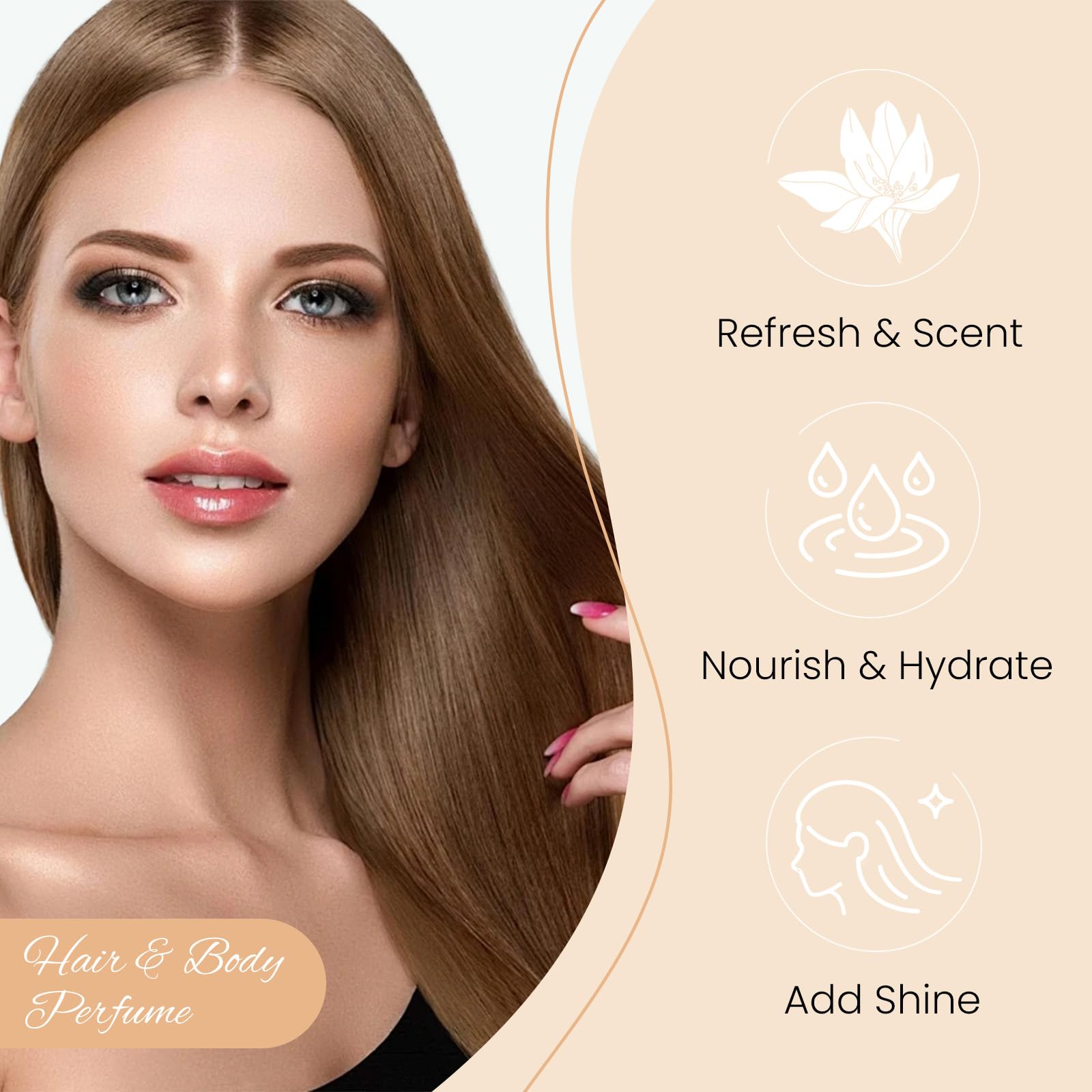 Msktasy hair perfume spray being applied to hair