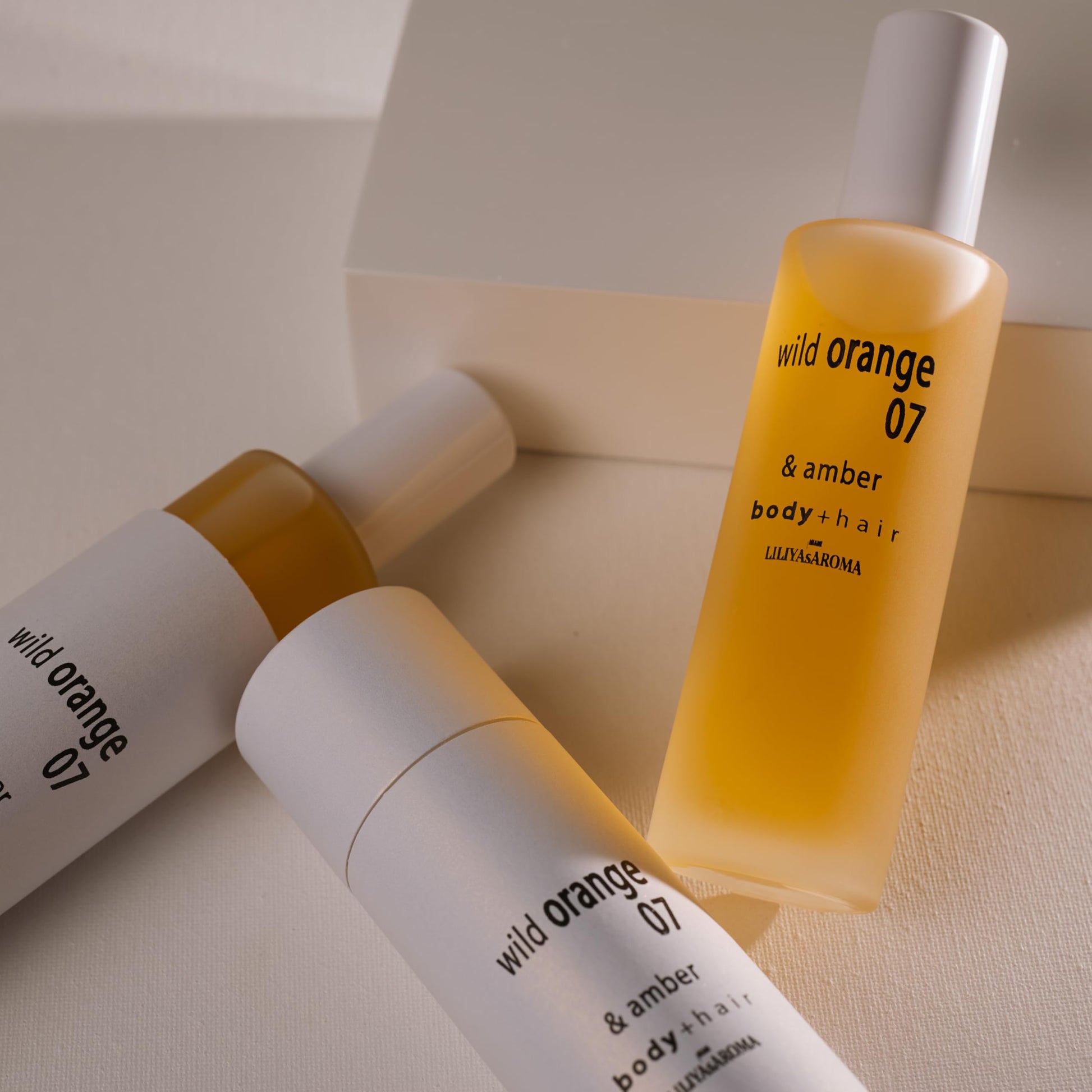 Close up of Liliya's Aroma Bergamot 33 essence ingredients