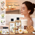 Eirnay shower gel and bubble bath bottles