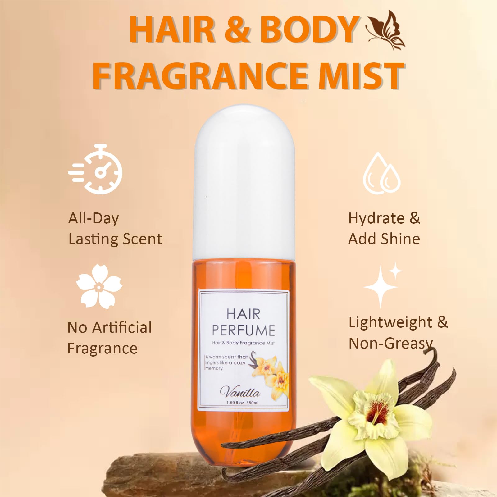 Msktasy vanilla perfume bottle showing amber liquid