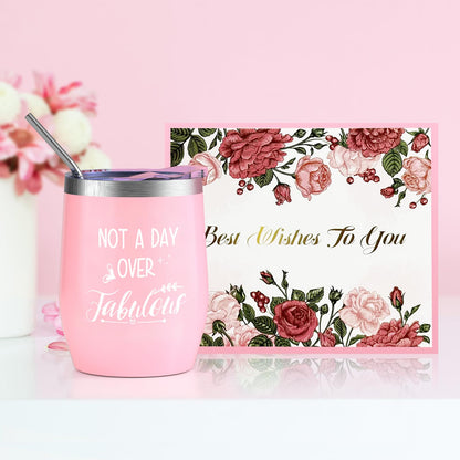 Insulated coffee mug with motivational text for women
