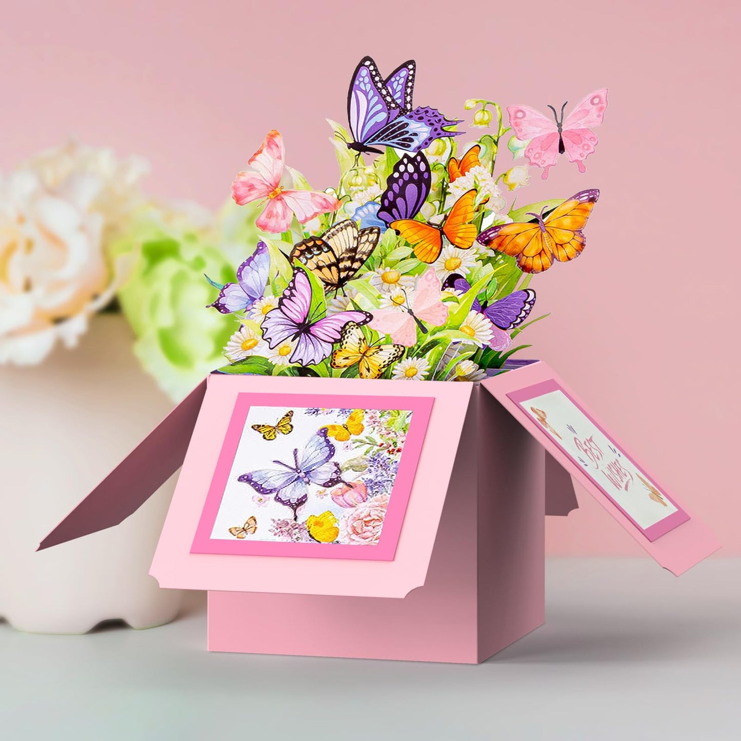 Gift set arranged for birthday celebration display