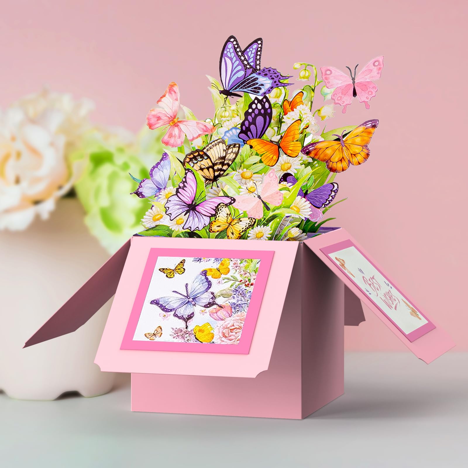 Gift set arranged for birthday celebration display