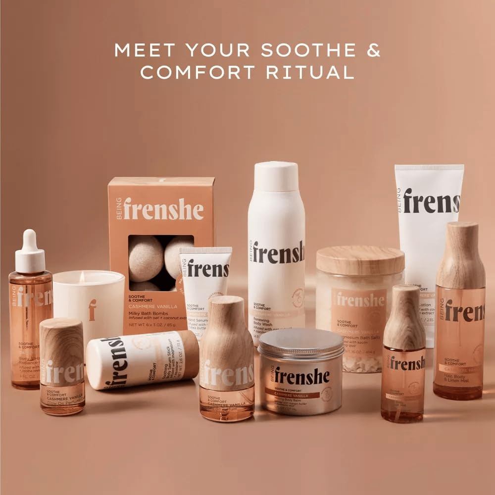 Back of Being Frenshe mist bottle showing ingredient details