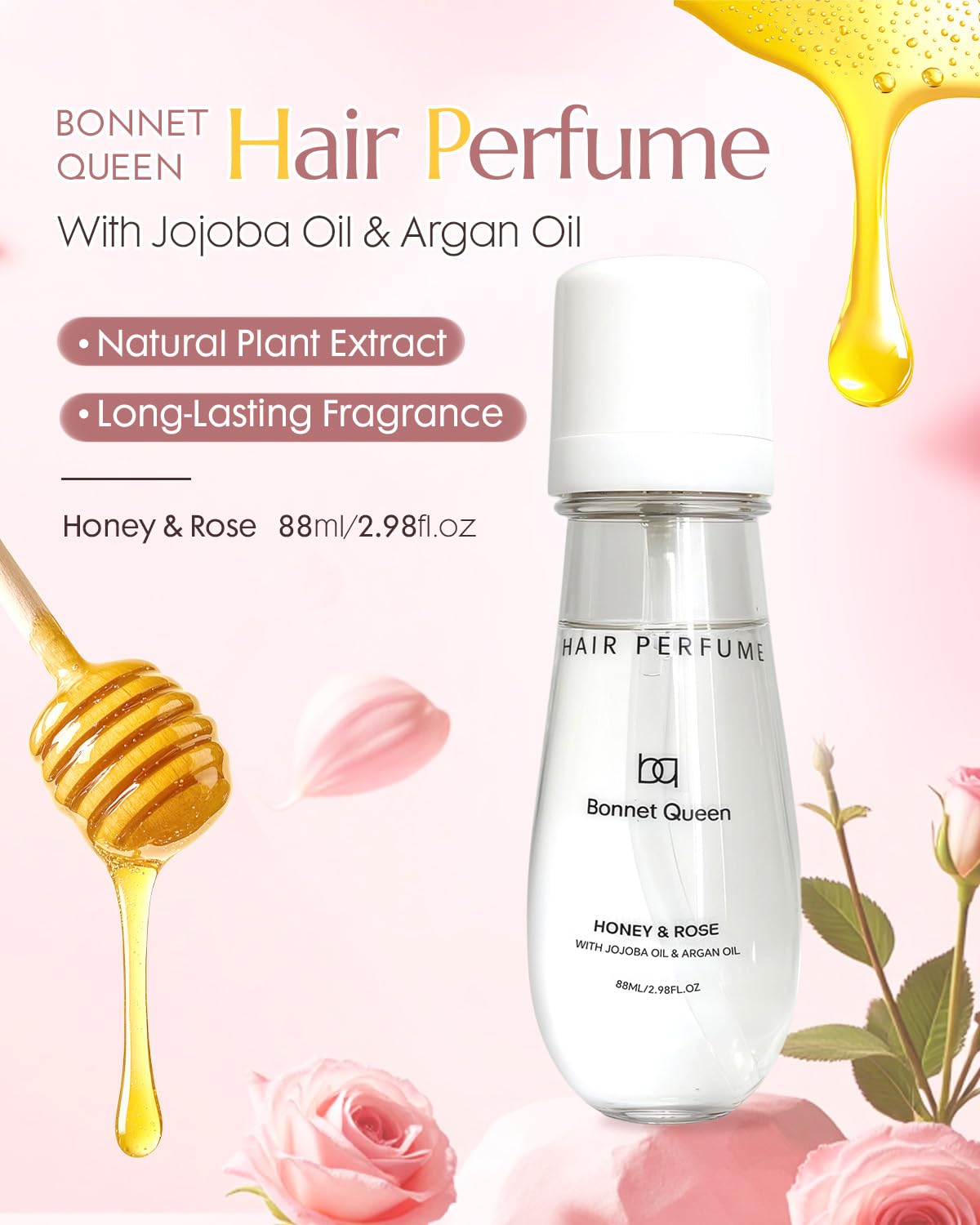 Bonnet Queen hair fragrance mist packaging details
